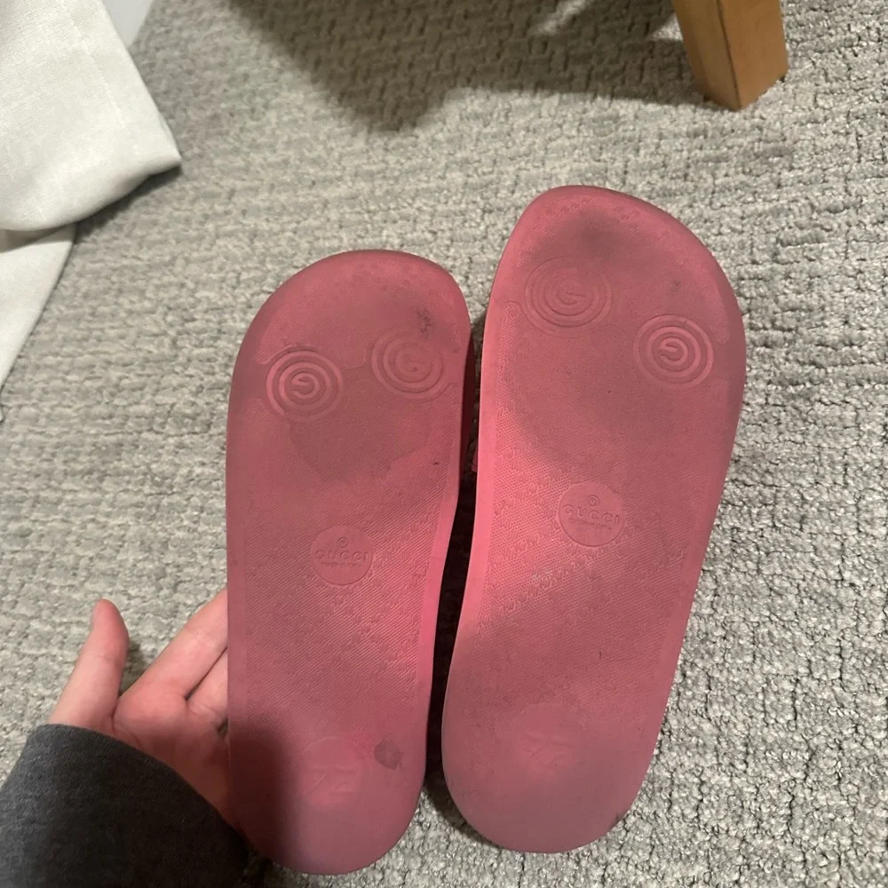 Gucci Pink Slide Sandals - Picture 6 of 15